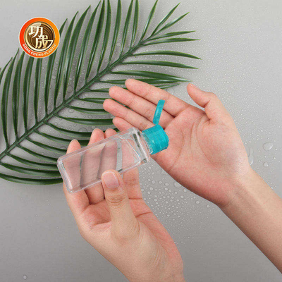 Cadena dominante del bolsillo 30ML del desinfectante de la botella de la mano de la botella plástica de encargo del desinfectante