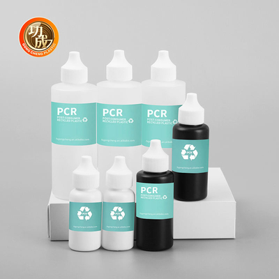 Botellas de plástico de PCR ecológicas para exprimir con tapa giratoria