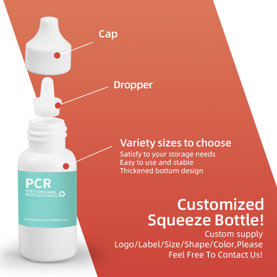 OEM Botella de loción de compresión de plástico personalizada Embalaje de botella de Pcr vacía
