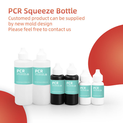 OEM Botella de loción de compresión de plástico personalizada Embalaje de botella de Pcr vacía