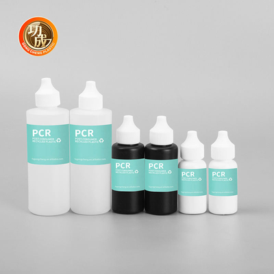 Botellas de compresión de plástico reciclado de 30 ml 50 ml 120 ml Pcr con boquilla