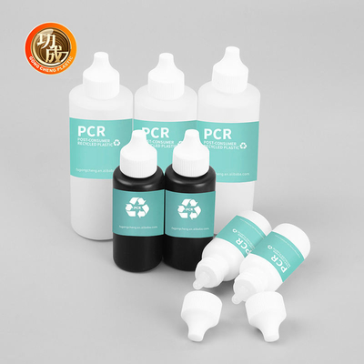 Botellas ecológicas de plástico PCR de compresión de 30 ml 50 ml 120 ml con una punta de tinta de torsión Botellas de aceite para el cabello