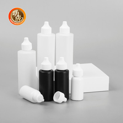 Botellas de plástico para exprimir 120 ml de aceite suave para el cabello, salsa de tinte, torsión abierta, aplicador de tapa de distribución