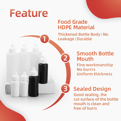 Botellas de plástico para exprimir 120 ml de aceite suave para el cabello, salsa de tinte, torsión abierta, aplicador de tapa de distribución