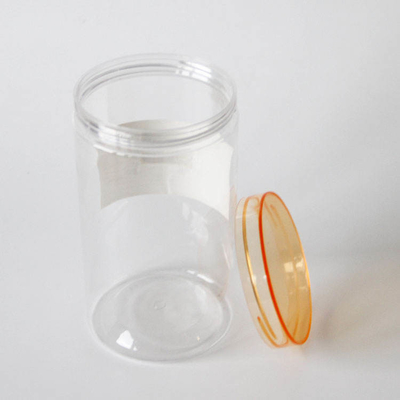1500 ml boca ancha grande redonda cristal de plástico transparente para alimentos calibre 100
