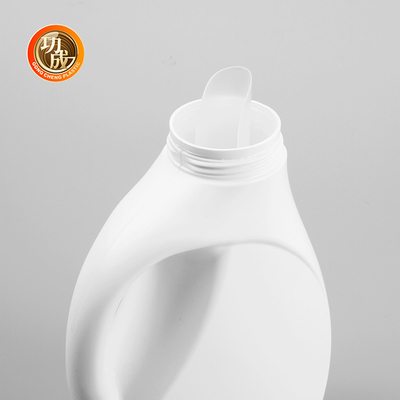Botellas de plástico de detergente semitransparente con tapa de tornillo