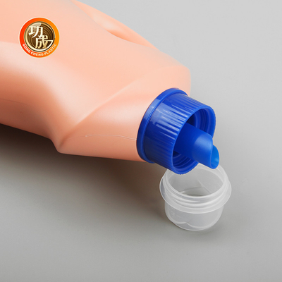 Botella de acondicionador de tela semitransparente para ropa suave y limpia resistencia química