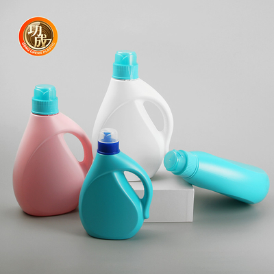 A prueba de fugas de detergente líquido de PE reciclable Botella vacía con tapa de tornillo