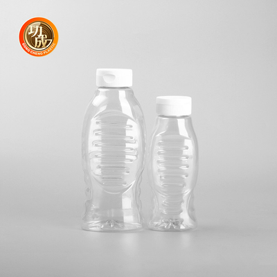 Botella de salsa de plástico de cilindro para exprimir Salsa exprimible Contenedor de cerradura Tipo