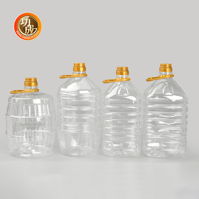 Botellas de plástico de grado alimenticio con condimento de tornillo en la tapa Opciones de peso personalizadas Ideal para el embalaje de condimentos