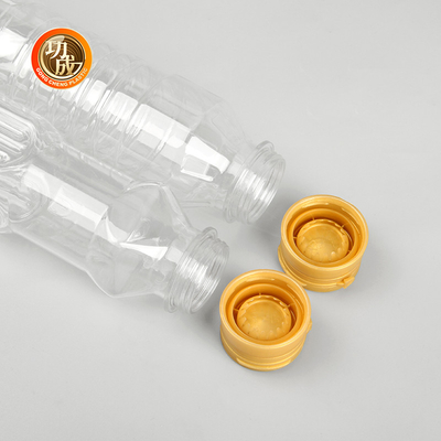 Botella de aceite comestible de plástico transparente de grado alimenticio 1000ml-1800ml Capacidad para condimentos