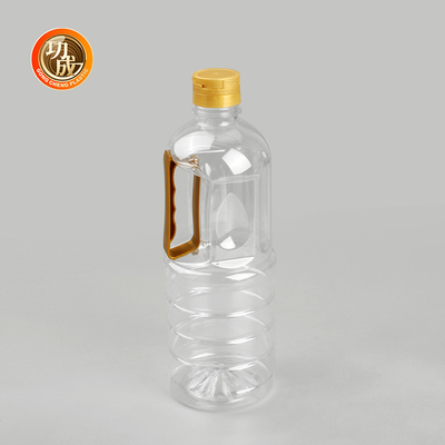 Parafusos en la tapa botella de aceite de cocina de plástico de calidad alimentaria condimentos embalaje personalizado 1000ml-1800ml