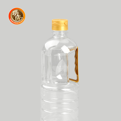 Botellas de plástico transparente para condimentos Condimentos para alimentos Embalaje de 1800 ml Capacidad