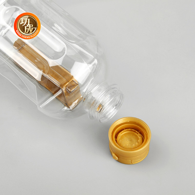 Botellas de plástico transparente para condimentos Condimentos para alimentos Embalaje de 1800 ml Capacidad