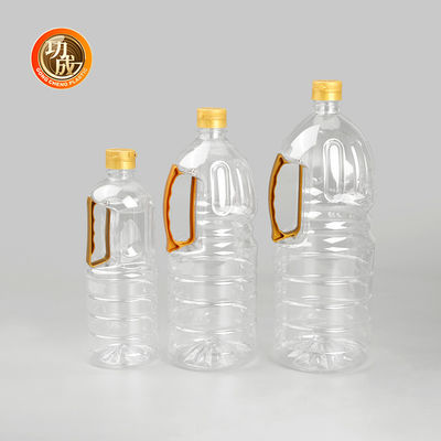 Botellas de plástico transparente para condimentos Condimentos para alimentos Embalaje de 1800 ml Capacidad